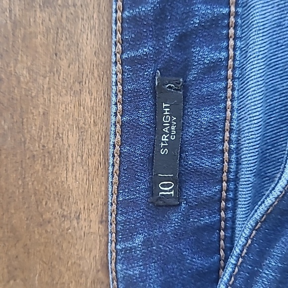 Talbots Jeans Women's sz 10 Flawless Five Pocket Straight Leg Curvy Denim Jeans - Picture 6 of 10